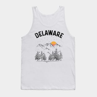 Delaware State Vintage Retro Tank Top